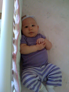Recovered image from First time rolling over on her own